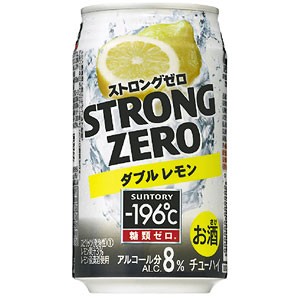 サントリー −196℃ ストロングゼロ ダブルレモン 350ml×24本(代引き不可)【送料無料】