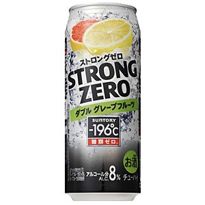 サントリー −196℃ ストロングゼロ ダブルグレープフルーツ 500ml×24本(代引き不可)【送料無料】