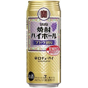 タカラ 宝  焼酎ハイボール ブドウ割り 500ml×24本(代引き不可)【送料無料】