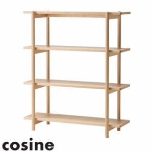 【cosine リビングシェルフ 120 メープル】 コサイン 日本製 旭川家具 国産 収納 収納ラック オープンラック 3段 シェルフ(代引不可)【送