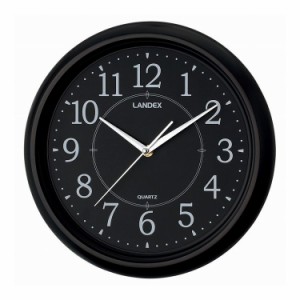 シンプル掛時計 YW9124BK 掛時計 ブラック(代引不可)【送料無料】