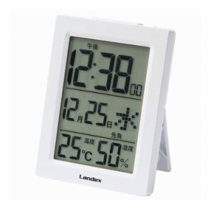 温湿度表示デジタル時計 YT5285WH 温湿時計(代引不可)【送料無料】