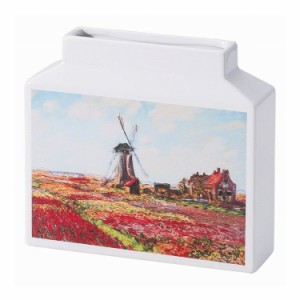 ミュージアムアートフラワーベースM モネ MV-04008 陶器花器 Champ de tulipes(代引不可)【送料無料】