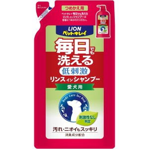 ライオン商事 PK毎日洗えるリンスインSP犬用替400ml