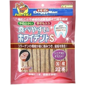 ドギーマンハヤシ 食品事業部 食べやすいホワイデントスティック S22本