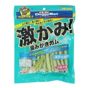 ドギーマンハヤシ 食品事業部 激かみ歯みがきガム スティック小型犬用30本