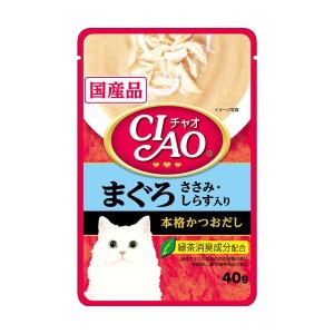 いなばペットフード CIAOパウチまぐろ・しらす入り40g