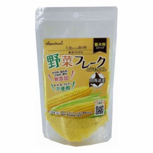 ペットプロ HappyDays 大地からの贈り物 素材100％野菜フレーク とうもろこし 35g 国産 日本製 犬用 犬 おやつ スナック ふりかけ トッピ