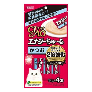 いなばペットフード CIAO エナジーちゅ~る かつお 14gx4本 猫 猫用 キャットフード おやつ フード ペット ペットフード