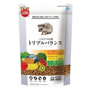 マルカン ハリネズミの主食 トリプルバランス 400g 小動物 餌 えさ エサ フード おやつ ペット ペットフード