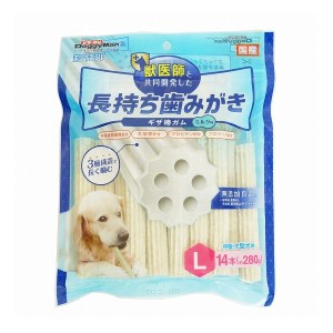 ドギーマンハヤシ ホワイデント 長持ち歯みがき ギザ棒ガム L14本 犬 犬用 フード ドッグフード おやつ ペット ペットフード