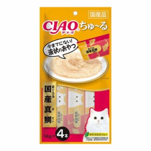 いなばペットフード CIAO ちゅ~る まぐろ&国産真鯛 14g×4本