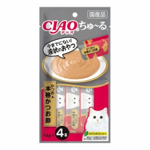 いなばペットフード CIAO ちゅ~る かつお&本格かつお節 14g×4本