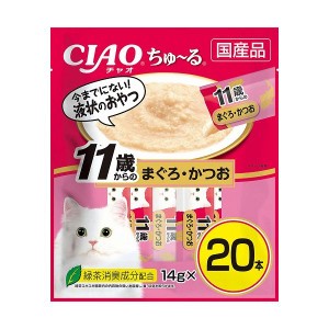 いなばペットフード CIAO ちゅ~る 11歳からのまぐろ・かつお 14g×20本