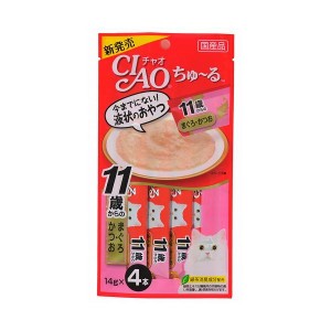 いなばペットフード CIAO ちゅ~る 11歳からのまぐろ・かつお 14g×4本