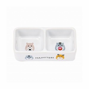 マルカン minimal LAND ハムちゃんのダブル食器 1個