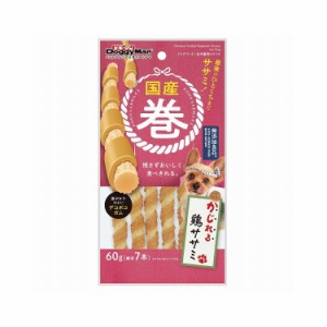 ドギーマンハヤシ DoggyMan 国産巻 かじれる鶏ササミ 60g (標準7本)