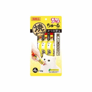 【6個セット】 CIAO 焼かつおちゅ~るタイプ かつお節味 12g×4本 x6