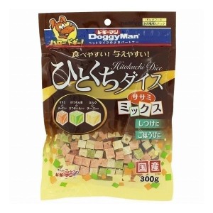 【24個セット】 ドギーマン ひとくちダイス ササミミックス 300g x24【送料無料】