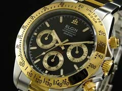 エルジン ELGIN 腕時計 クロノグラフ メンズ FK1059TG-BH2