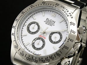 エルジン ELGIN 腕時計 クロノグラフ メンズ FK1059S-W