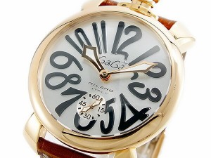 ガガミラノ GAGA MILANO MANUALE 手巻 メンズ 腕時計 5011-06S-BRW【送料無料】