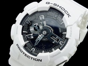 カシオ CASIO Gショック ホワイト＆ブラック アナデジ メンズ 腕時計 時計 GA-110GW-7AJF