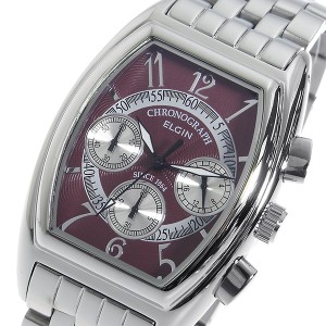 エルジン ELGIN クオーツ メンズ クロノ 腕時計 時計 FK1403S-R レッド