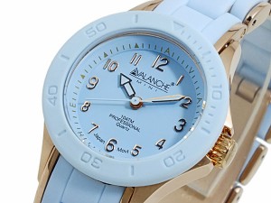 アバランチ AVALANCHE 腕時計 AV-1025-BURG ライトブルー×ローズゴールド