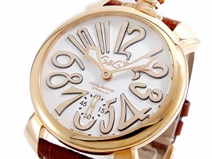ガガミラノ GAGA MILANO MANUALE 手巻 メンズ 腕時計 5011-08S-BRW