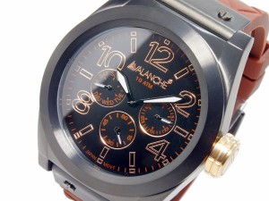 アバランチ AVALANCHE クオーツ メンズ 腕時計 時計 AV1027-BRBK
