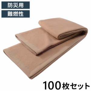 【100枚セット】災害用毛布 難燃性 圧縮毛布 オフィス 企業 法人 災害用備蓄用 防災用品 非常用 救助用 難燃性ポリエステル毛布 シングル