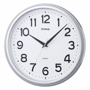 ノア精密 MAG マグ 掛時計 マグマル W-759SM-Z 掛け時計 アナログ 31cm シンプル 時計 時間