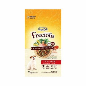 GD Frecious アダルト チキン&ビーフ 2kg ユニチャーム 成犬用 犬 イヌ ドッグフード ペットフード まとめ売り【送料無料】