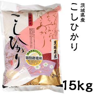 米 日本米 Aランク 令和5年度産 茨城県産 こしひかり 15kg【精米無料】【特別栽培米】【新米】【コシヒカリ】(代引不可)【送料無料】