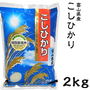 米 日本米 Aランク 令和5年度産 富山県産 こしひかり 2kg【精米無料】【特別栽培米】【こしひかり】【新米】(代引不可)【送料無料】