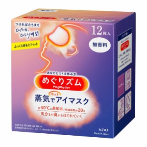 めぐりズム蒸気でホットアイマスク12枚 無香料 ギフト ラッピング 花王 KAO めぐりズム 12枚 アイマスク アイケア 目元 目の疲れ リラッ