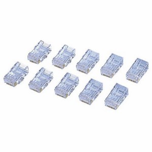 ELECOM CAT6対応RJ45コネクタ(10個) ( LD-6RJ45T10 )(その他周辺機器OP)