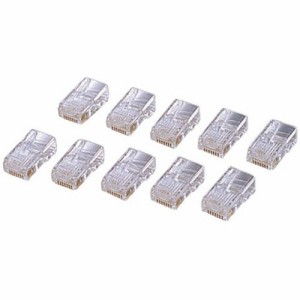 ELECOM RJ45コネクタ10個セット ( LD-RJ45T10A )(その他周辺機器OP)