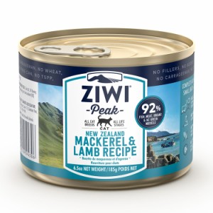 ジウィピーク キャット缶 マッカロー&ラム 185g ZIWI PEAK 猫用 キャット 主食 フード 羊肉