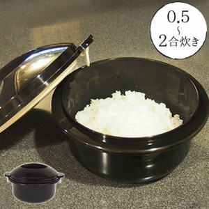 圧力弁でおいしく炊ける 電子レンジ用炊飯器 0.5合~2合炊き 電子レンジ 炊飯器 電子レンジ調理 電子レンジでチンするだけ! すのこ 蒸し器