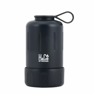 H&C ストレージ ペットボトルカバー345・500ml兼用 ブラック D-6682