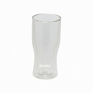 PYREX ダブルウォール ビアグラス420ml ビール グラス パール金属 キッチン用品 食器 グラス タンブラー 行楽 調理 家事 料理