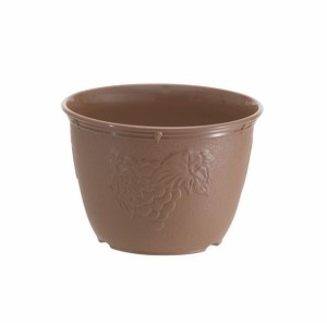 【5個セット】植木鉢 ビオラデコ 7号 チョコブラウン （ プラスチック製 プランター ）【送料無料】