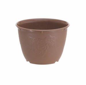 【5個セット】植木鉢 ビオラデコ 8号 チョコブラウン （ プラスチック製 プランター ）【送料無料】