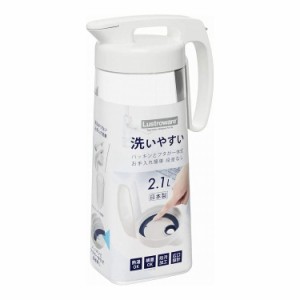岩崎工業 タテヨコ・ワンプッシュピッチャー 3L ホワイト K-1289WH耐熱 横置き 洗いやすい 冷水筒 麦茶入れ ジャグ 広口【送料無料】
