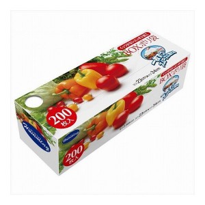 【3個セット】ニッコー ハミングパック BOXポリ袋(エンボス加工) ヨコ23×タテ34cm 200枚入 AT-2 食品 保存 ビニール袋(代引不可)【送料