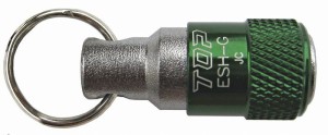 トップ工業 TOP(トップ) 携帯用ソケットホルダ-(リング付 グリ-ン) ESH-G