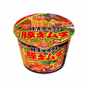 【12個セット】 日清食品 デカうま 豚キムチ カップ 101g x12 まとめ買い まとめ売り お徳用 大容量 セット販売(代引不可)【送料無料】