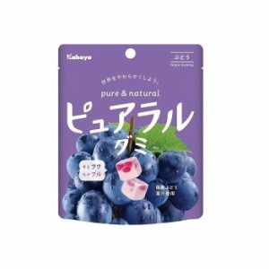 【8個セット】 カバヤ ピュアラルグミ ぶどう 58g x8 まとめ売り セット販売 お徳用 おまとめ品(代引不可)